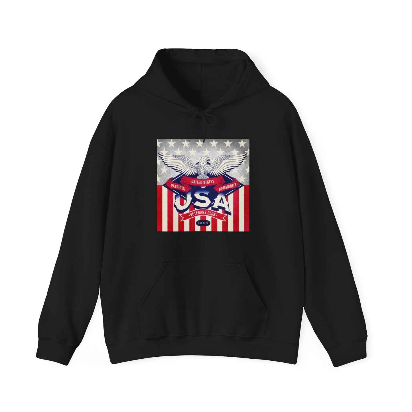 USA Veterans Club Unisex Heavy Blend™ Hooded Sweatshirt