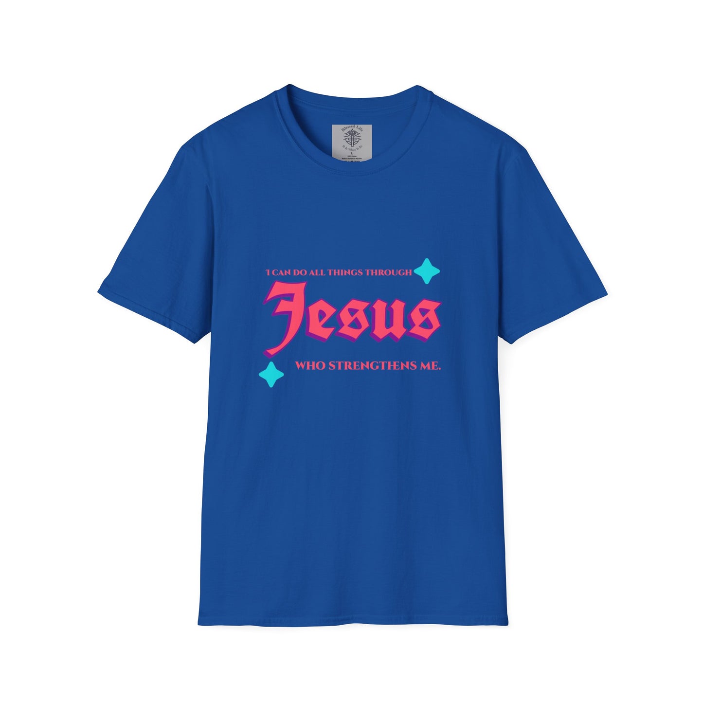 I Can Do All Things Through Jesus Unisex Softstyle T-Shirt