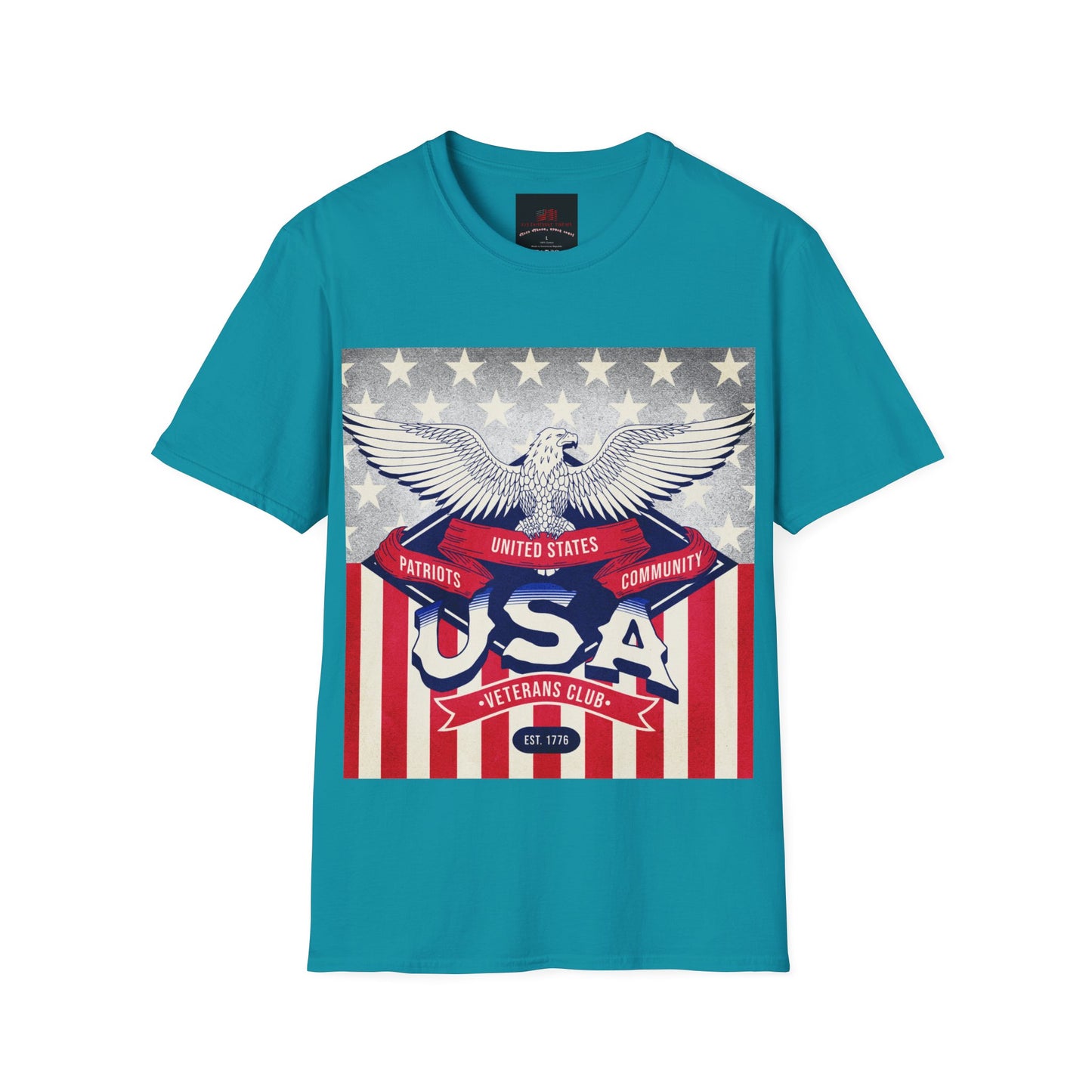 USA Veterans Club Unisex Softstyle T-Shirt